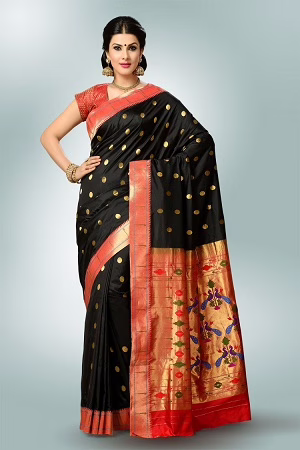 Paithani Sarees: A Masterpiece in Traditional Handicrafts (Written by Sophia Shome) 3 Paithani Sarees: A Masterpiece in Traditional Handicrafts (Written by Sophia Shome) This is an image of Kota Paithani saree in pastel colors