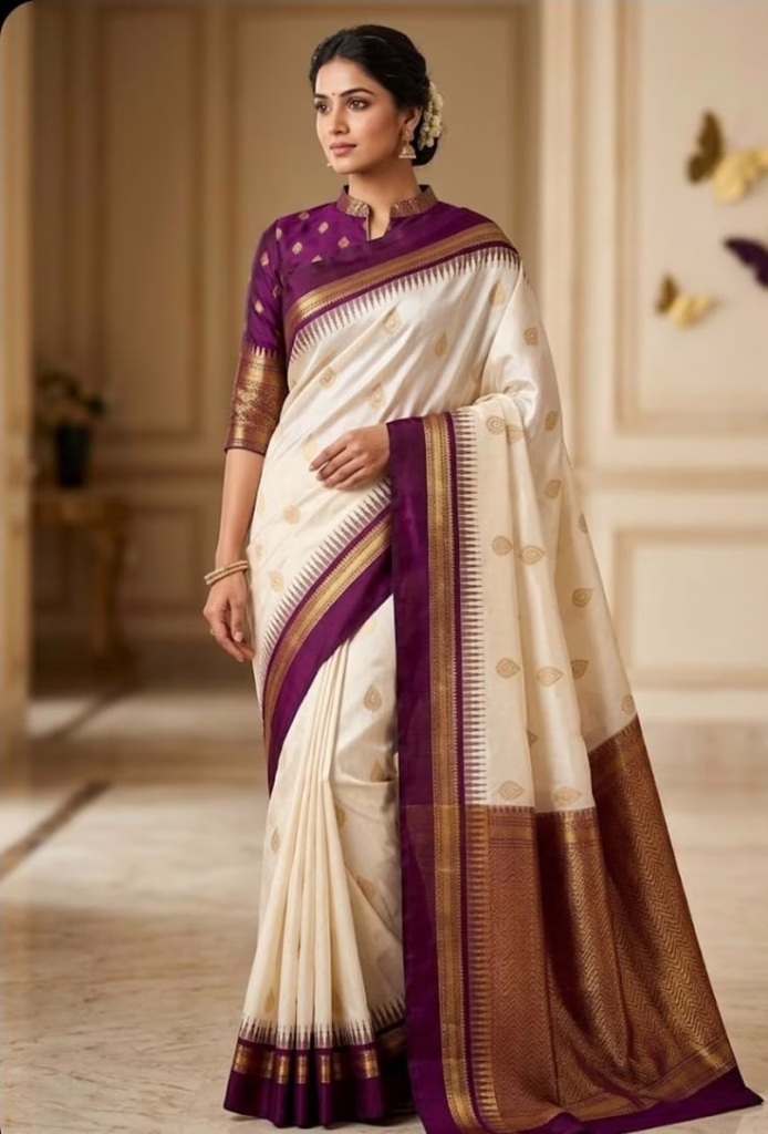 Kanjeevaram silk saree : One of the most popular traditional Indian sarees