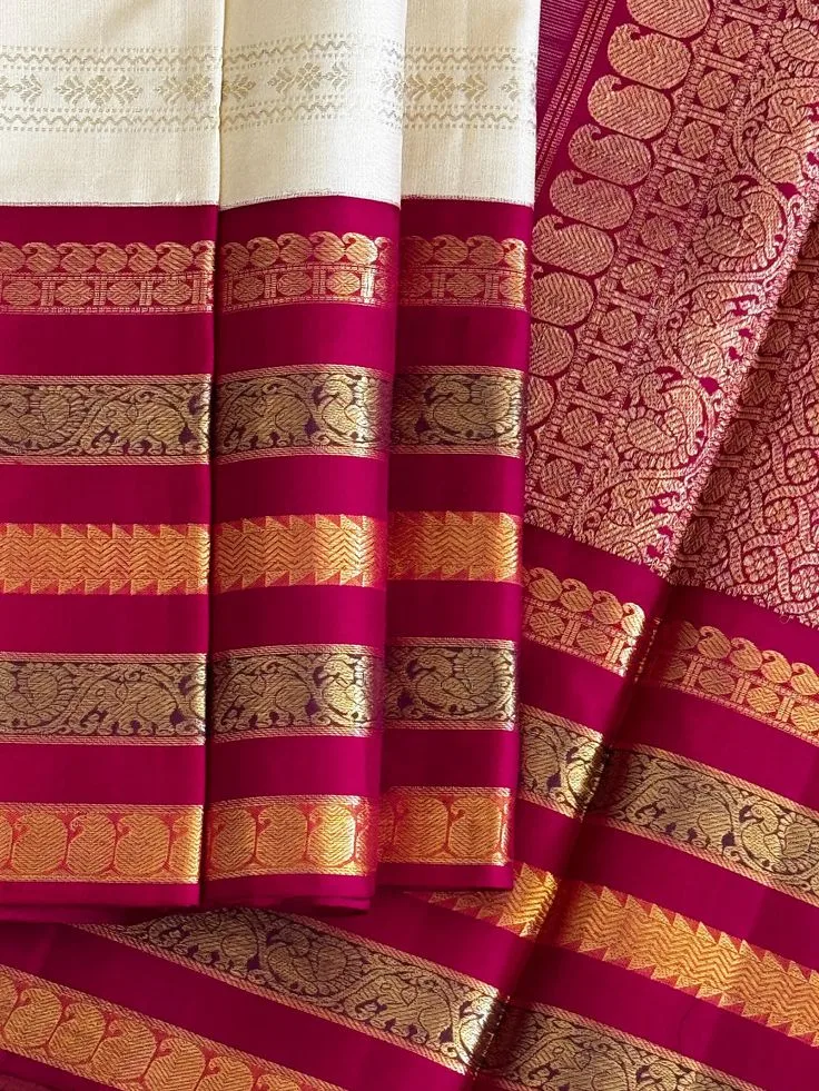Kanjeevaram Silk Saree : One of the Finest Sarees of India 3 Kanjeevaram Silk Saree : One of the Finest Sarees of India The authentic Kanjeevaram silk saree