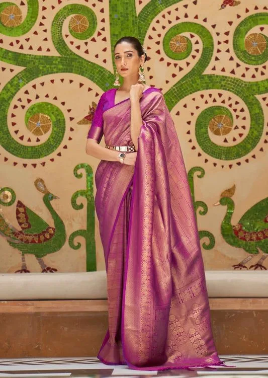 Kanjeevaram Silk Saree : One of the Finest Sarees of India 2 Kanjeevaram Silk Saree : One of the Finest Sarees of India A woman wearing a Kanjeevaram Silk saree